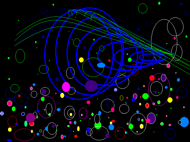 Blue Cone, computer art