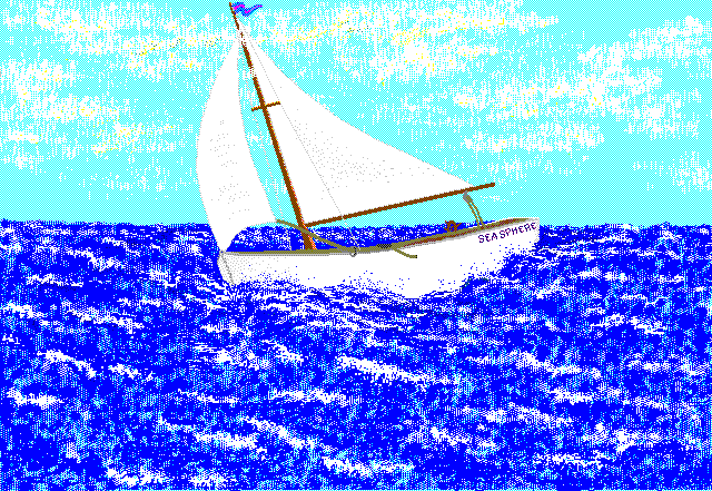 Sailing, computer art