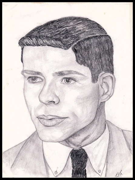 Portrait of Friend Rick, pencil drawing