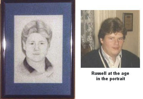 Portrait of Russ plus his photo