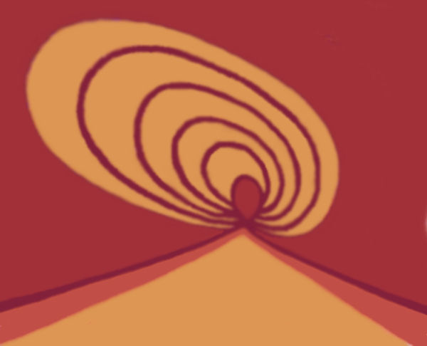 Elipses on Point, acrylic painting