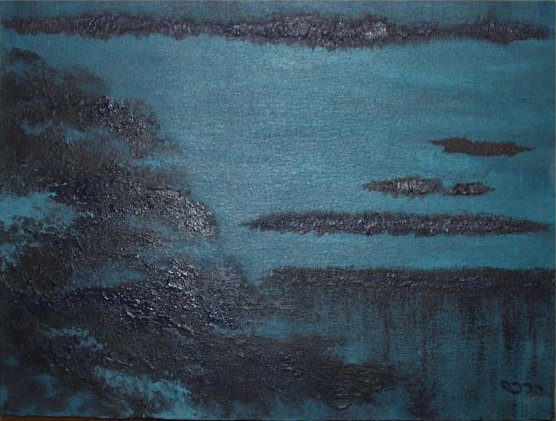 Stormy, acrylic painting